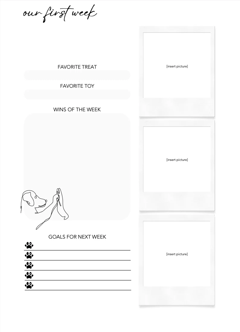 First Month Puppy Training Journal - Image 5