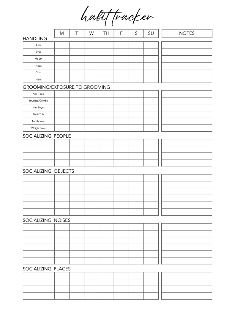 First Month Puppy Training Journal - Image 6