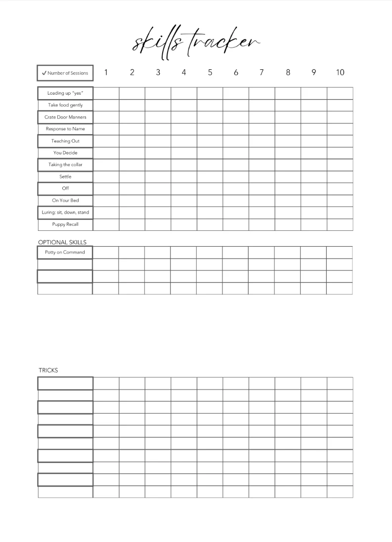 First Month Puppy Training Journal - Image 7